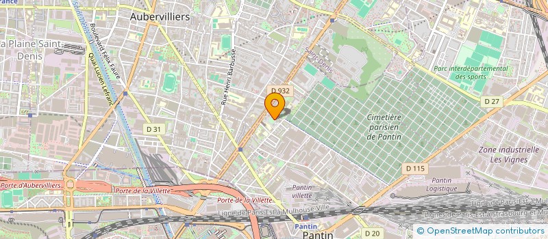 localisation de l'entreprise MADAME FATMA KHADRAOUI  PANTIN