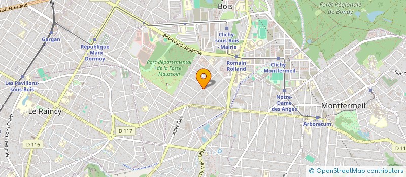 localisation de l'entreprise MADAME FATMA KHOUFI à CLICHY-SOUS-BOIS