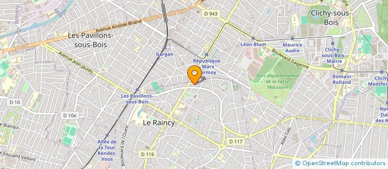 localisation de l'entreprise MADAME FATMA MILOUDI à LE RAINCY