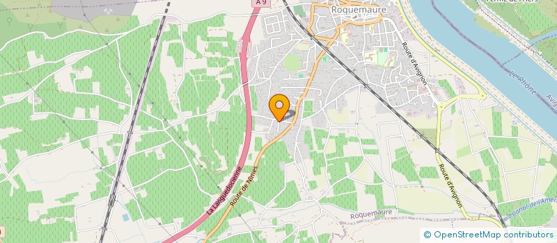 localisation de l'entreprise MADAME FATMA OUADDAH  ROQUEMAURE