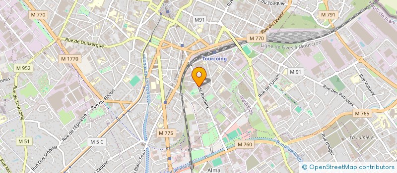 localisation de l'entreprise MADAME FATMA RAFA  TOURCOING