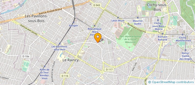 localisation de l'entreprise MADAME FATMA SIVASLI à LE RAINCY