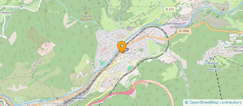localisation de l'entreprise MADAME FATMA TURGAY à MODANE