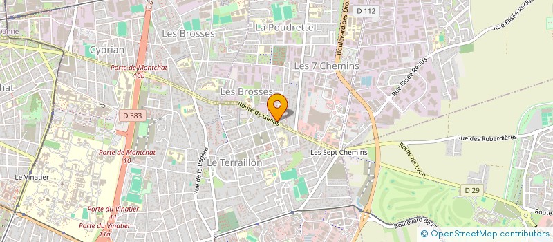 localisation de l'entreprise MADAME FATMA YAKICI  VAULX-EN-VELIN