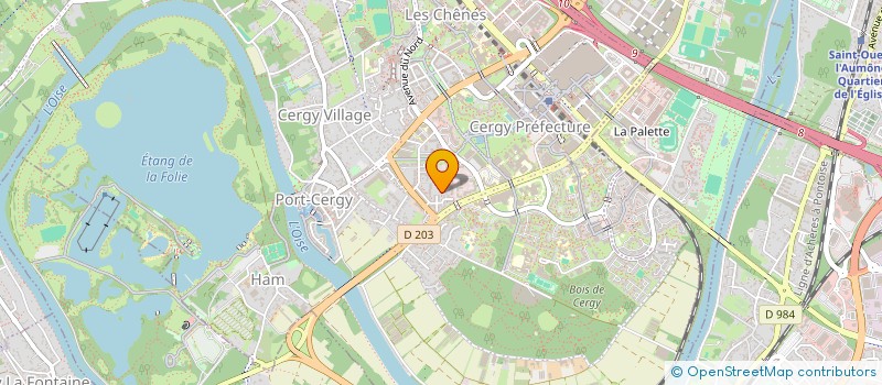 localisation de l'entreprise MADAME FATMA ZOHRA ZIANI  CERGY