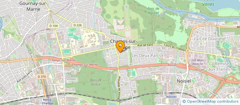 localisation de l'entreprise MADAME FATNA AZZA  CHAMPS-SUR-MARNE