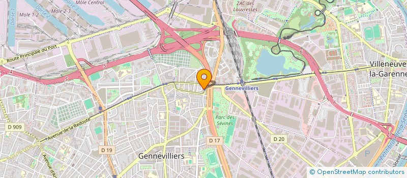 localisation de l'entreprise MADAME FATNA KETTANE à GENNEVILLIERS