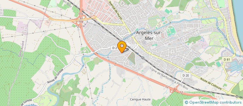 localisation de l'entreprise MADAME FATNA MENOUAL  ARGELES-SUR-MER