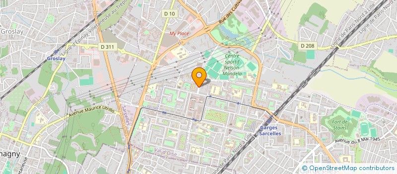localisation de l'entreprise MADAME FATNA MESLEM  SARCELLES