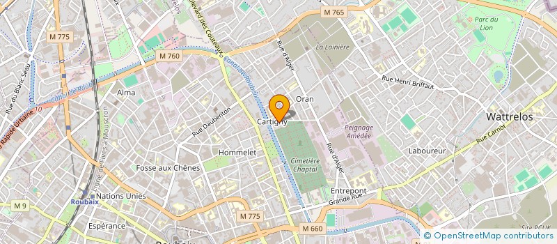 localisation de l'entreprise MADAME FATNA NEMICHE  ROUBAIX