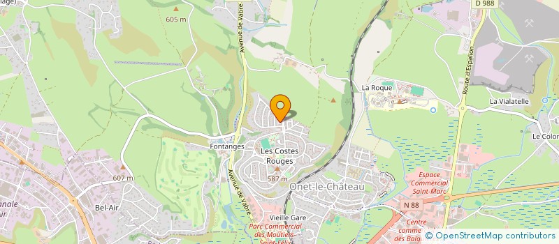 localisation de l'entreprise MADAME FATNA ZBAT  ONET-LE-CHATEAU