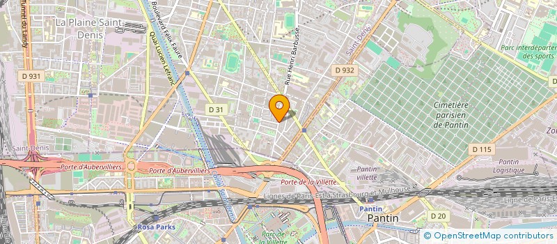 localisation de l'entreprise MADAME FATOU BINTOU KEBE à AUBERVILLIERS
