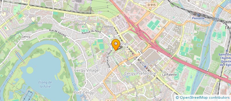 localisation de l'entreprise MADAME FATOU DIONE  CERGY