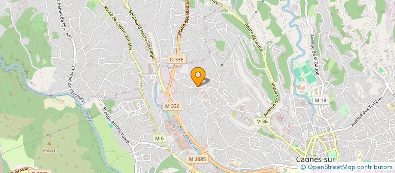 localisation de l'entreprise MADAME FATOU DIOP à CAGNES-SUR-MER