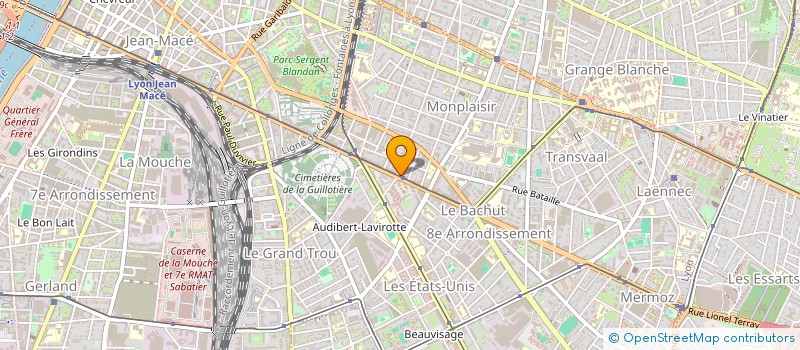 localisation de l'entreprise MADAME FATOU FAYE  LYON