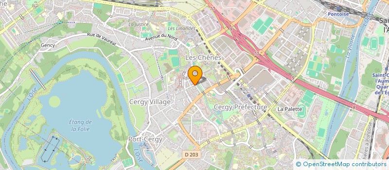 localisation de l'entreprise MADAME FATOU FODYE DOUCOURE  CERGY