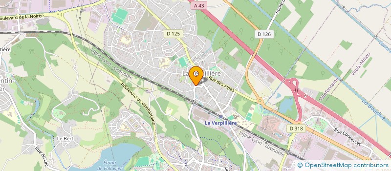 localisation de l'entreprise MADAME FATOU GAYE  LA VERPILLIERE