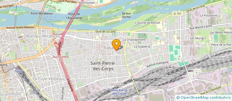 localisation de l'entreprise MADAME FATOU GOUDIABY  SAINT-PIERRE-DES-CORPS