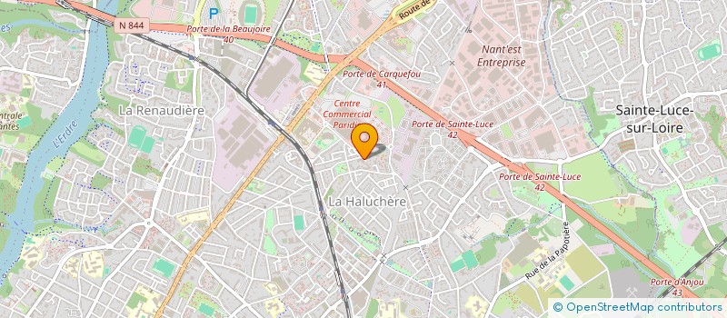 localisation de l'entreprise MADAME FATOU GUEYE à NANTES