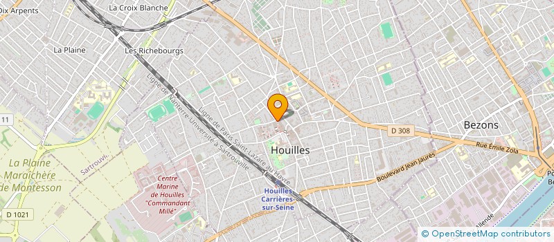 localisation de l'entreprise MADAME FATOU KA  HOUILLES