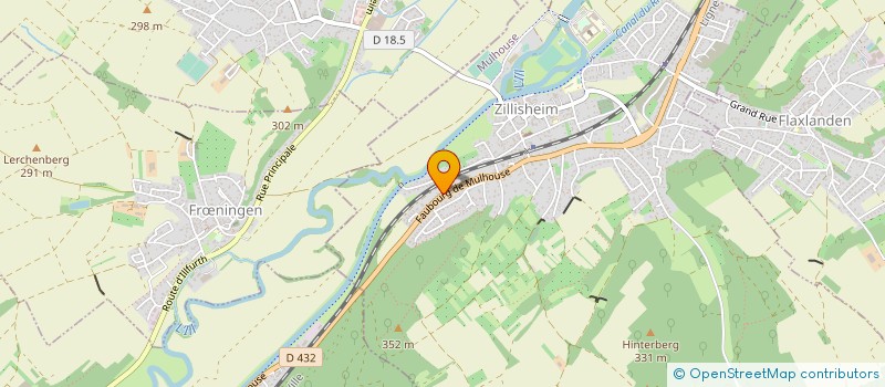 localisation de l'entreprise MADAME FATOU MBAYE  ZILLISHEIM