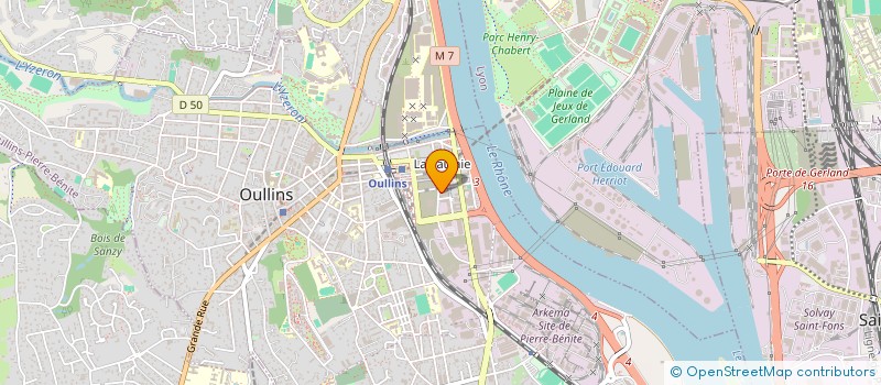 localisation de l'entreprise MADAME FATOU NDIAYE  OULLINS-PIERRE-BENITE