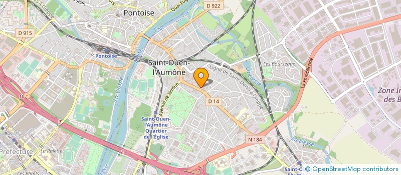 localisation de l'entreprise MADAME FATOU NIAKATE à SAINT-OUEN-L'AUMONE