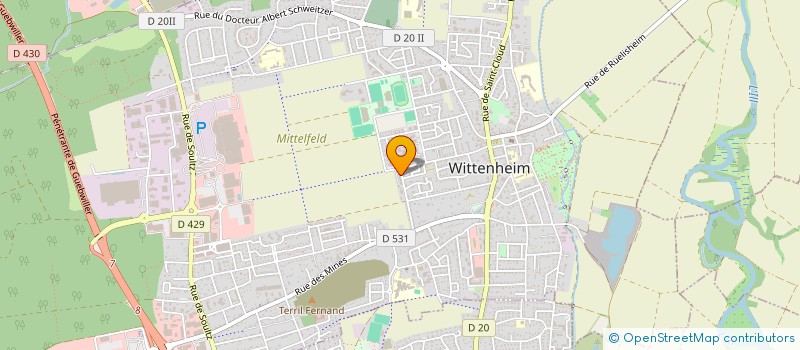 localisation de l'entreprise MADAME FATOU SOUGOU  WITTENHEIM