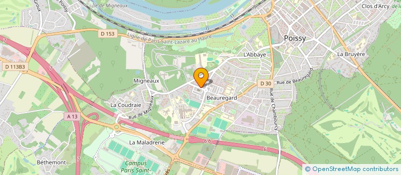 localisation de l'entreprise MADAME FATOU SYLLA  POISSY