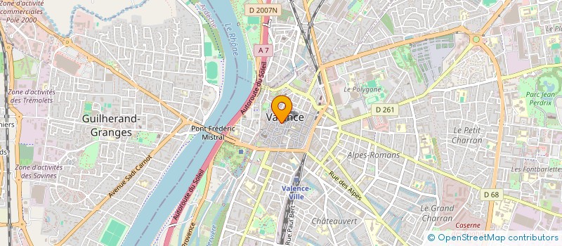 localisation de l'entreprise MADAME FATOUMA BOUZEBOUDJA  VALENCE