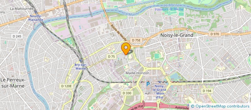 localisation de l'entreprise MADAME FATOUMA YATTABARE  NOISY-LE-GRAND