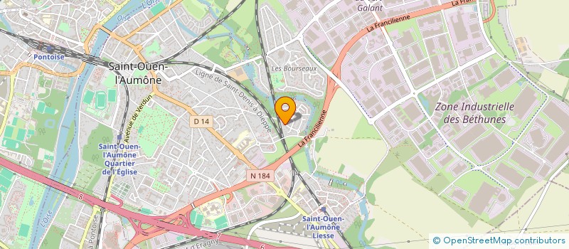 localisation de l'entreprise MADAME FATOUMAKA FOFANA  SAINT-OUEN-L'AUMONE