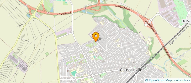 localisation de l'entreprise MADAME FATOUMATA BAH  GOUSSAINVILLE