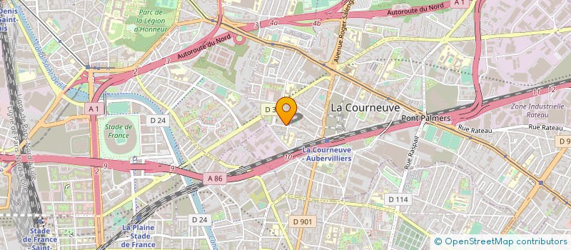 localisation de l'entreprise MADAME FATOUMATA DIABY à LA COURNEUVE