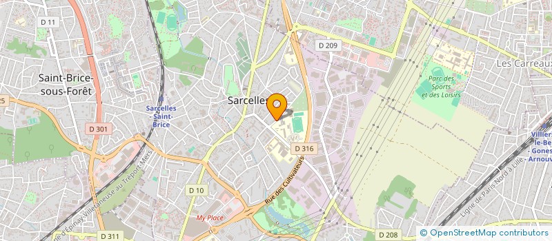 localisation de l'entreprise MADAME FATOUMATA DIALLO  SARCELLES