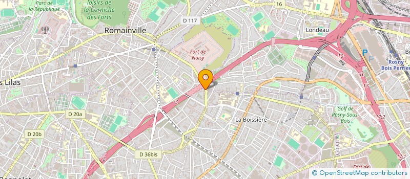 localisation de l'entreprise MADAME FATOUMATA DIALLO  ROMAINVILLE