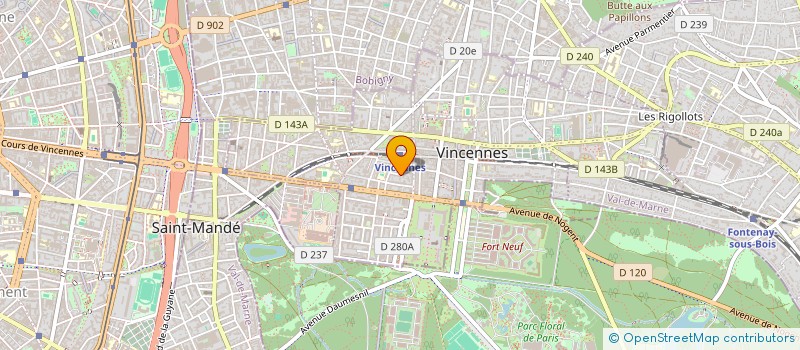 localisation de l'entreprise MADAME FATOUMATA DIALLO à VINCENNES
