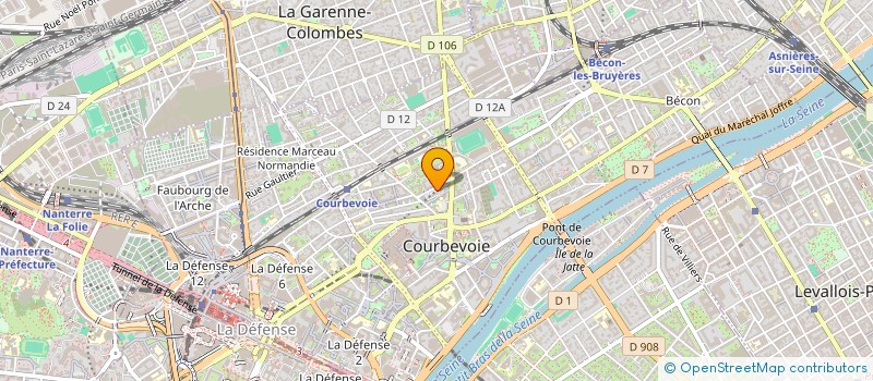 localisation de l'entreprise MADAME FATOUMATA DIALLO  COURBEVOIE