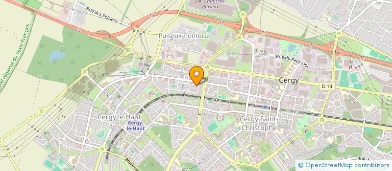 localisation de l'entreprise MADAME FATOUMATA FADIGA  CERGY