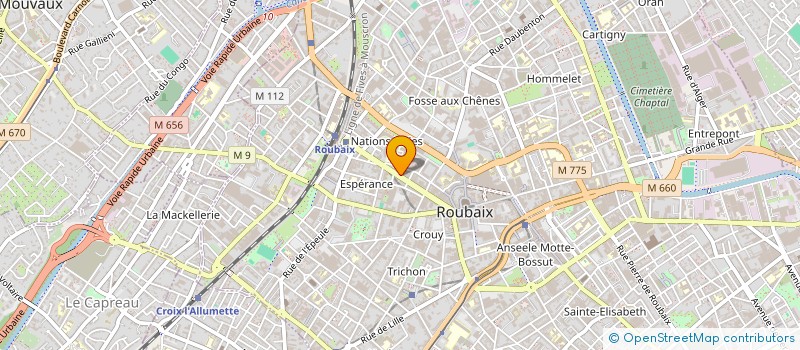 localisation de l'entreprise MADAME FATOUMATA KASSAMA à ROUBAIX