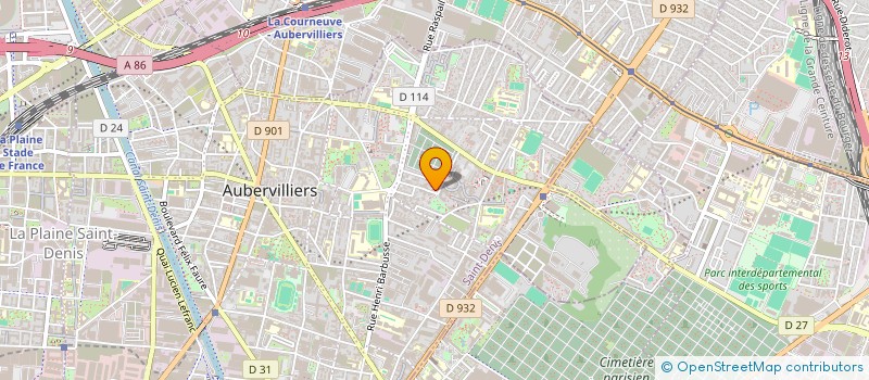 localisation de l'entreprise MADAME FATOUMATA KEBE  AUBERVILLIERS