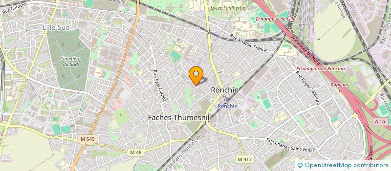 localisation de l'entreprise MADAME FATOUMATA KEITA  RONCHIN