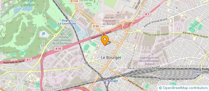 localisation de l'entreprise MADAME FATOUMATA KONATE  LE BOURGET
