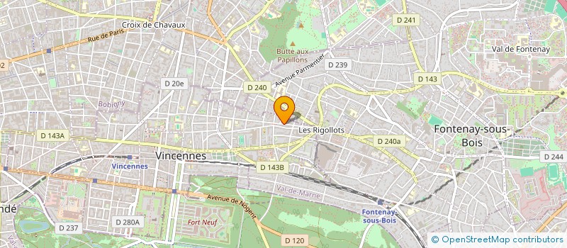 localisation de l'entreprise MADAME FATOUMATA KOUYATE  VINCENNES