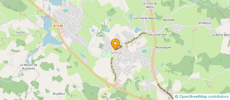 localisation de l'entreprise MADAME FATOUMATA SANA  SEILHAC