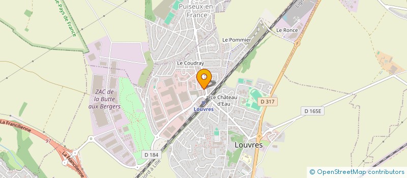 localisation de l'entreprise MADAME FATOUMATA SEROUGA  LOUVRES