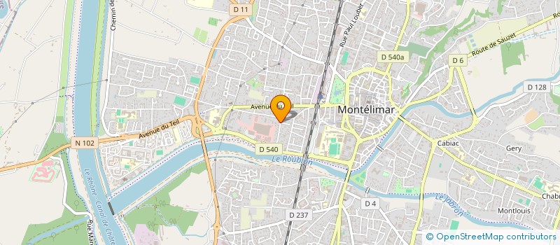 localisation de l'entreprise MADAME FATOUMATA TRAORE  MONTELIMAR