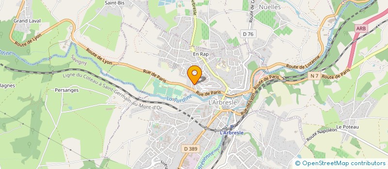 localisation de l'entreprise MADAME FATTOUMA ELGUENDOUZ  L'ARBRESLE