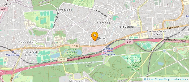localisation de l'entreprise MADAME FAUSTINE ARNAUD à GARCHES