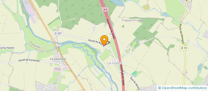 localisation de l'entreprise MADAME FAUSTINE BERAUDIER  FRAGNES-LA LOYERE